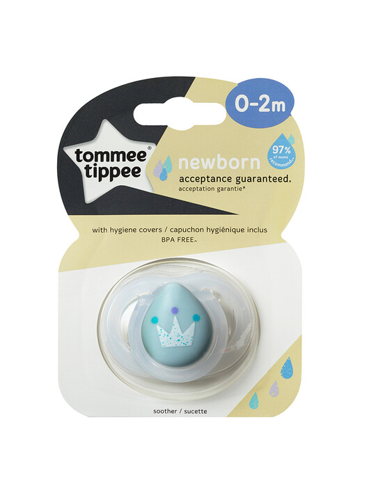 Tommee Tippee Closer to Nature 1X 0-2M NEWBORN (ANYTIME) Soother BOY image number 3